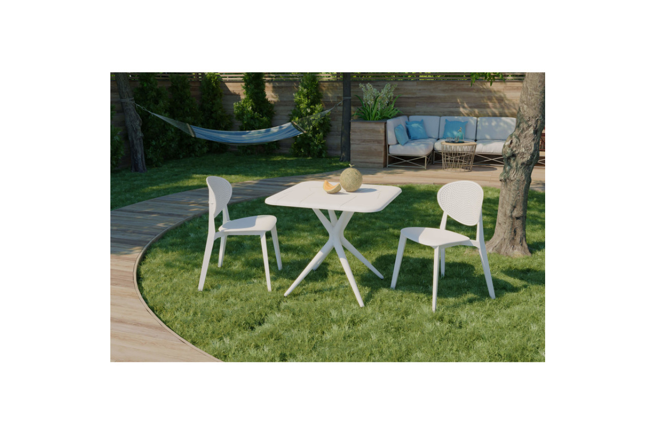 Пластиковый стол SHT-TU30/TT30 83/83 белый
